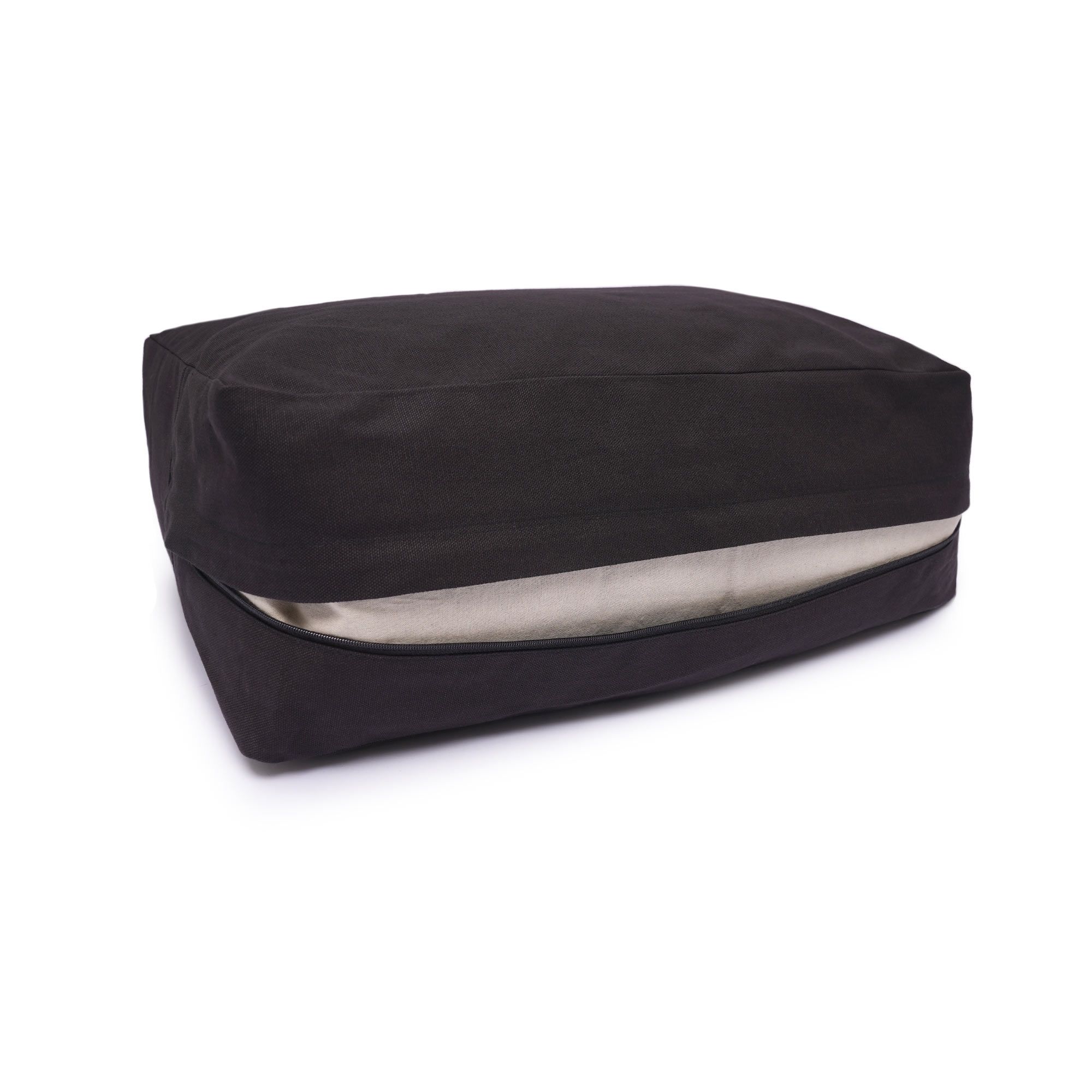 yogabox VIPASSANA Kissen XL - schwarz - 45 x 33 x 13,0 cm