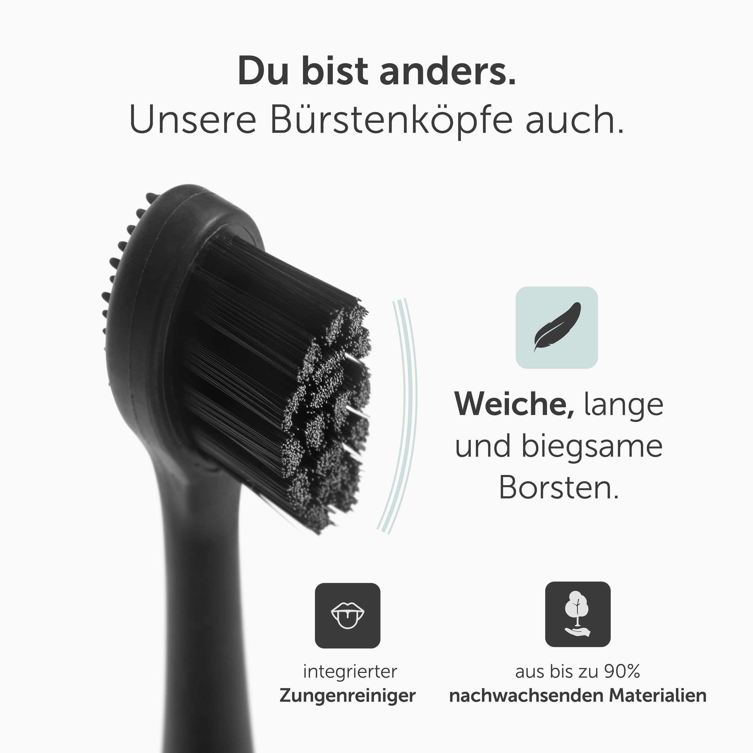 Wondersmile Bürstenköpfe Soft Ultimate Black