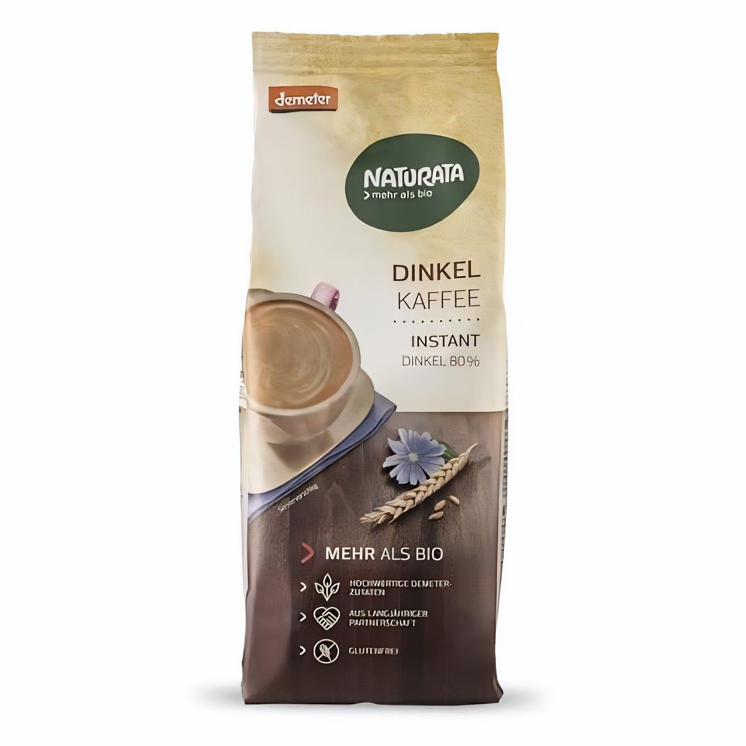 Naturata Demeter Bio Dinkelkaffee instant Nachfüllbeutel 1 g Pulver