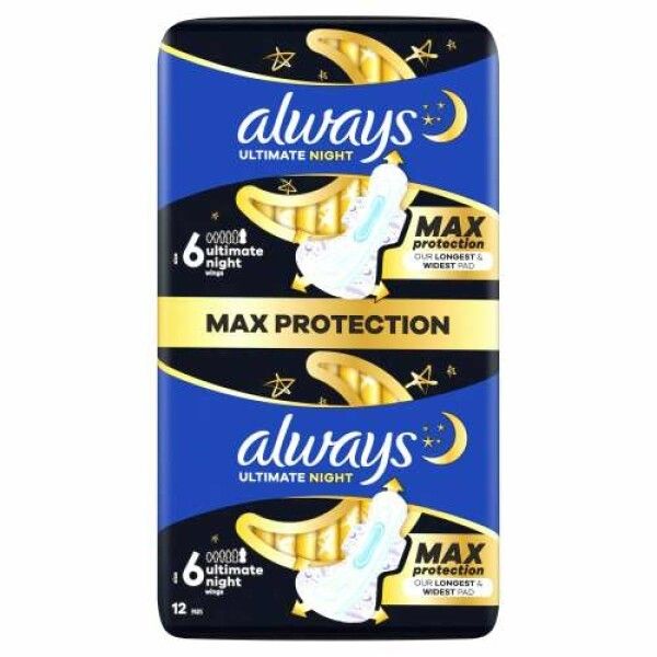 always Binde Ultimate Night - Max Protection 12 St