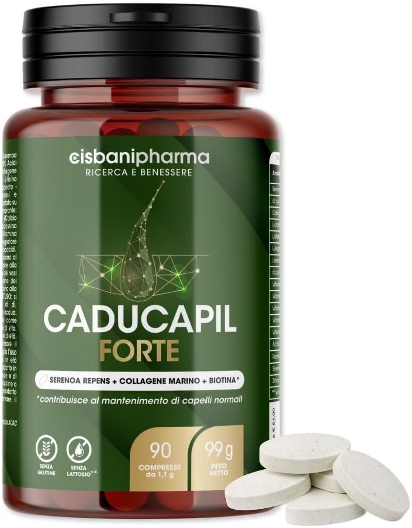 Cisbani Pharma Caducapil - Serenoa Repens e Biotina per rafforzare i capelli