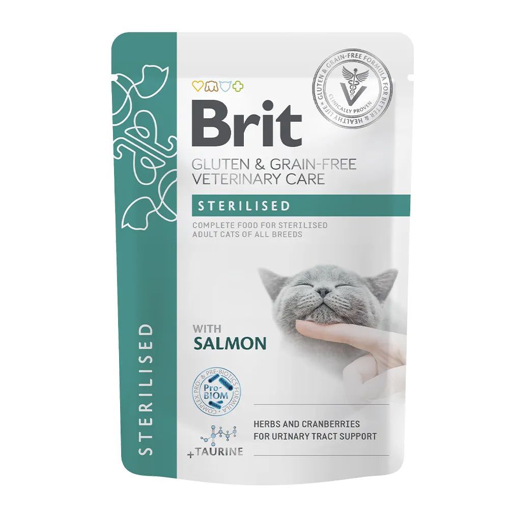 Brit Veterinary Diet - Cat Pouch - Fillets in Gravy - Sterilised