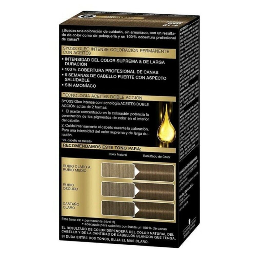 Syoss Oleo Intense Permanent Hair Color 6-10 Dark Blonde