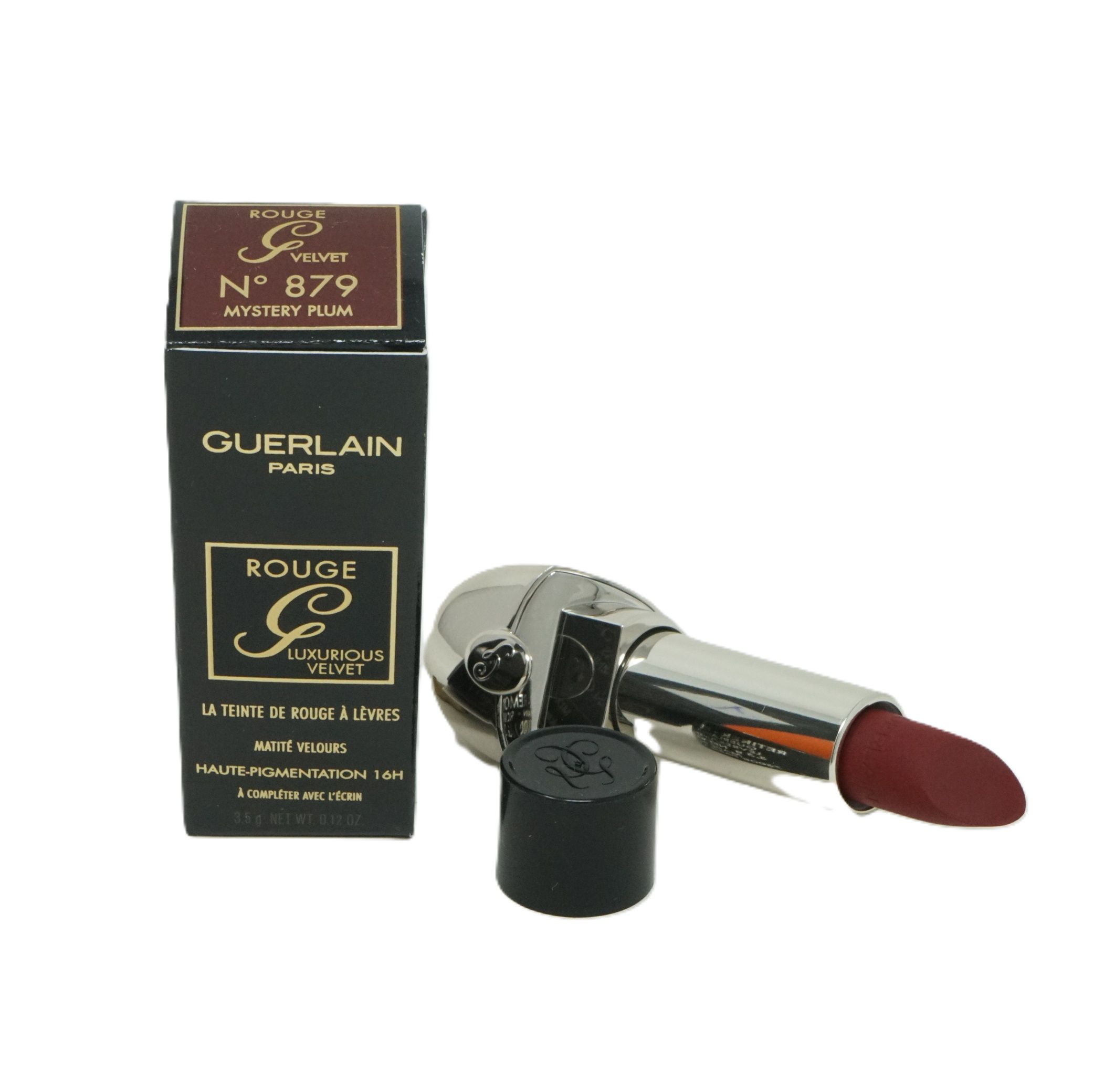 Guerlain Rouge G Luxurious Velvet Matte Lipstick Shade Lippenstift No 879 Mystery Plum