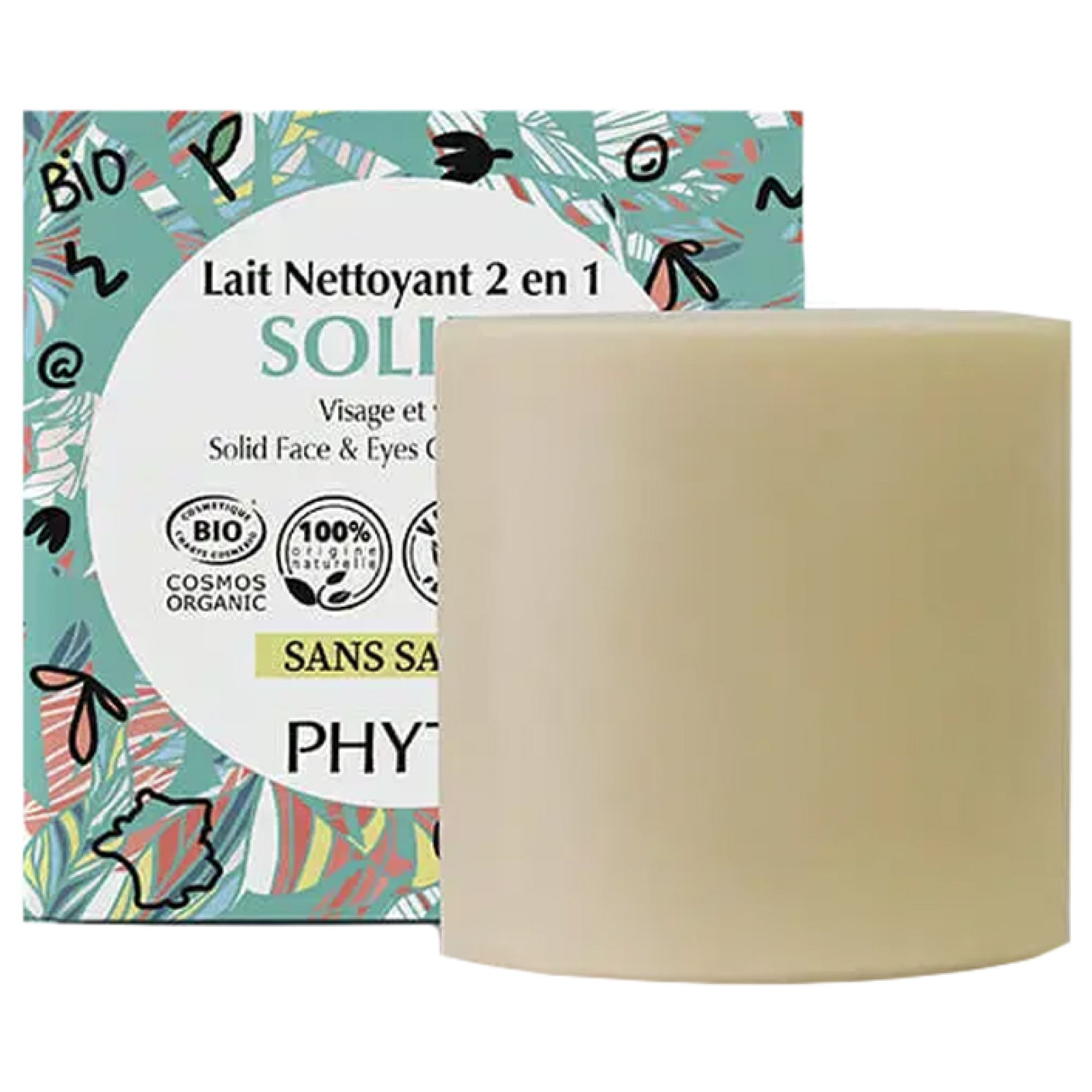 Phyt's 2in1 Feste Reinigungsmilch Für Gesicht & Augen 4 4,5x4,1x4,5 cm