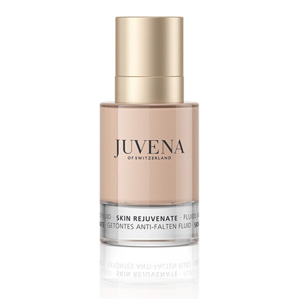 Juvena Delining Tinted Fluid SPF 10, Flasche mit goldenem Verschluss.