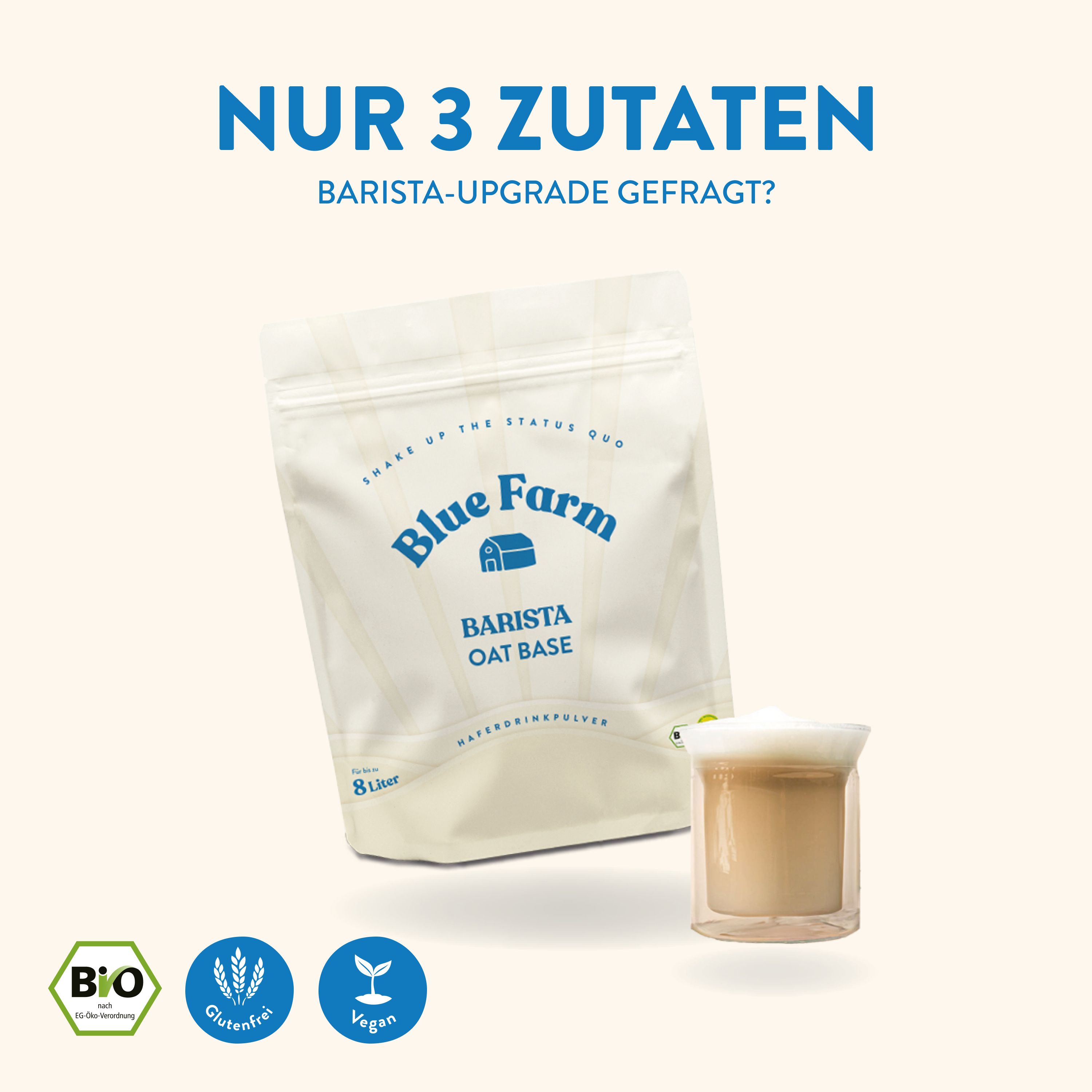 Blue Farm Oat Base Barista (bio) 800 g Pulver