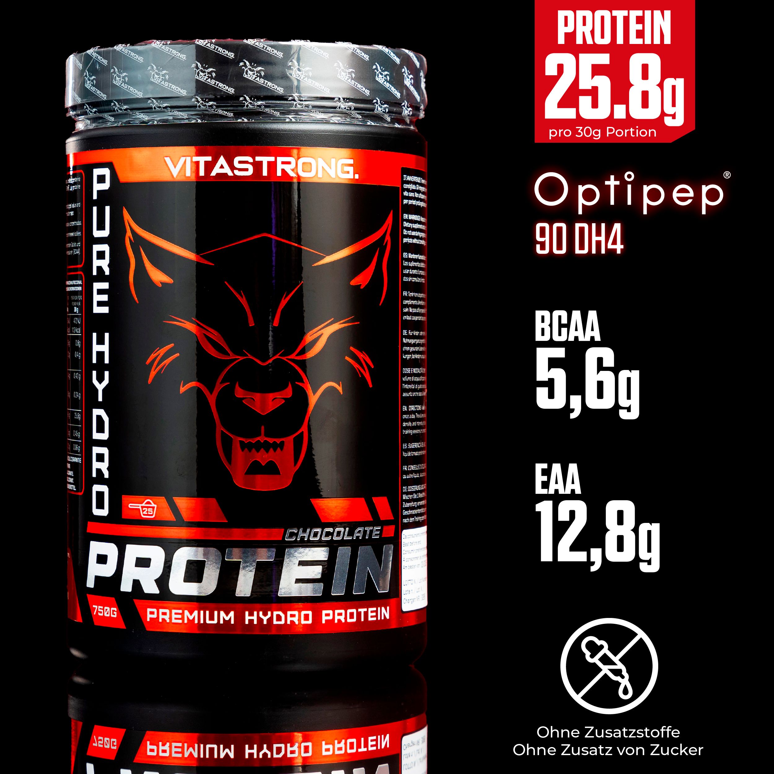 Vitastrong Pure Hydro Protein - Schokolade