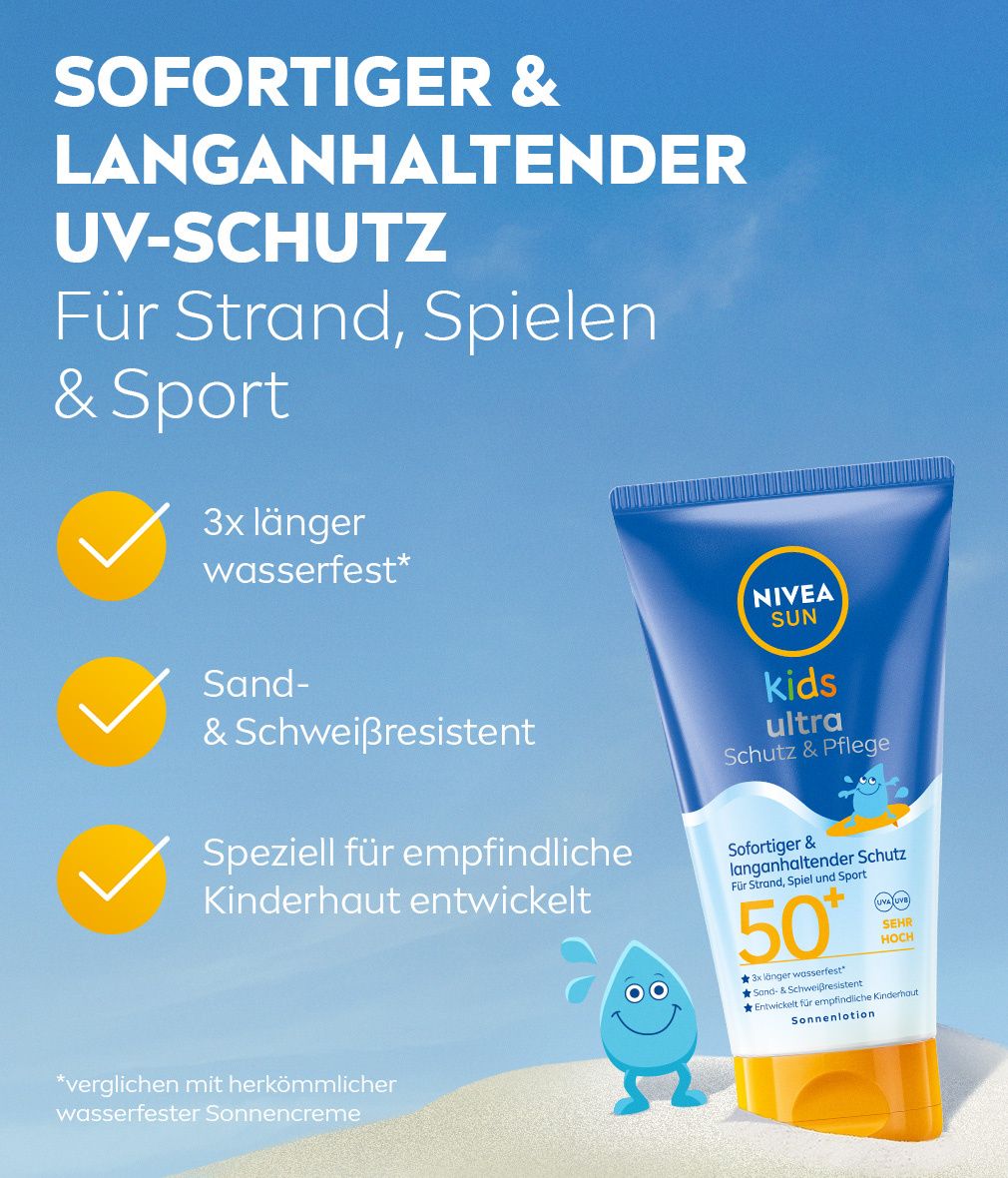 NIVEA SUN Kids Ultra Schutz & Pflege Sonnenlotion LSF 50+