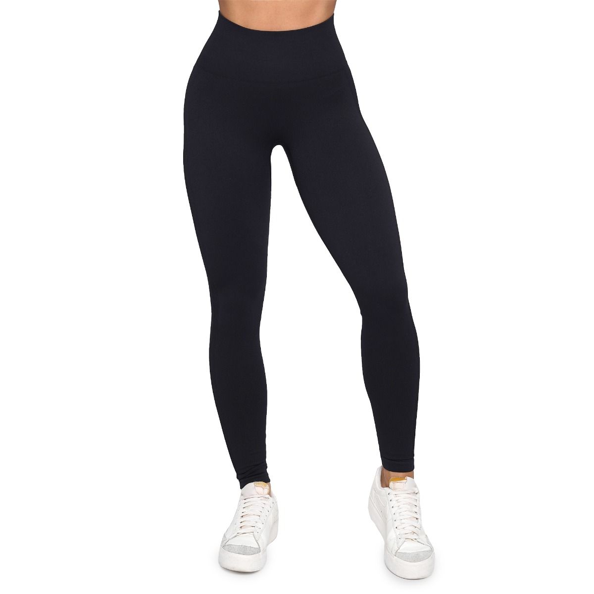 GymBeam Leggings Damen nahtlos mit hoher Taille LIFT Schwarz