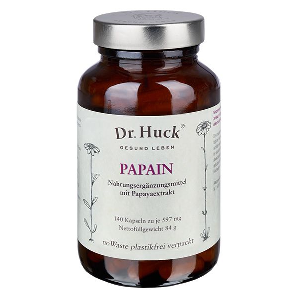 Dr. Huck Papain (Papaya) Kapseln Vegan