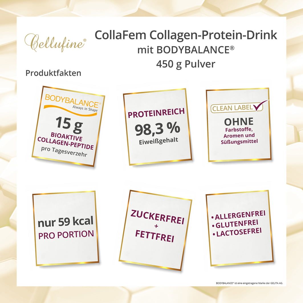 Cellufine® CollaFem Bodybalance® B (Rind) Collagen-Drink 450 g Pulver