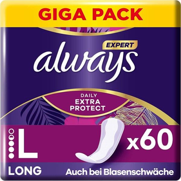 Multipack 2x always Gigapack 60 Slipeinlage Expert Daily Protect Long