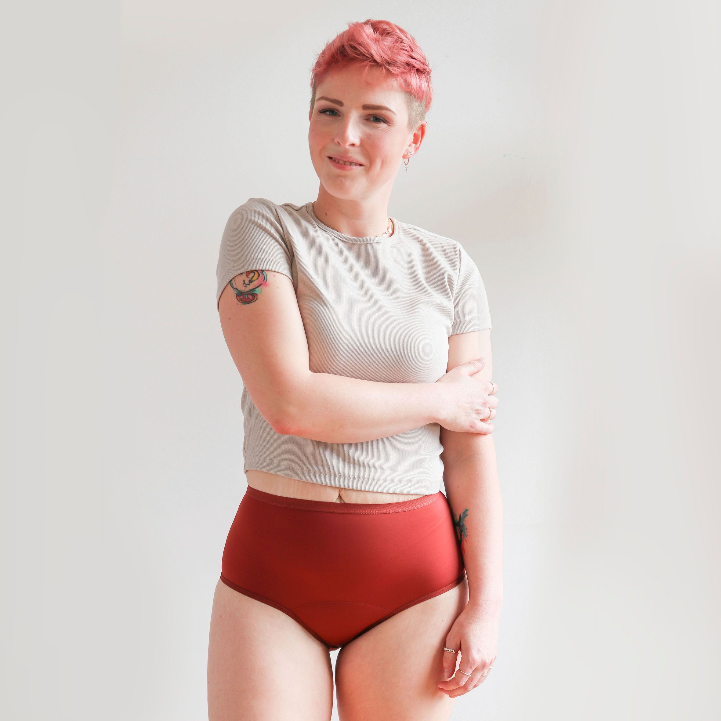 MYLILY Periodenunterwäsche - High Waist Hagebutte L ohne Biozide