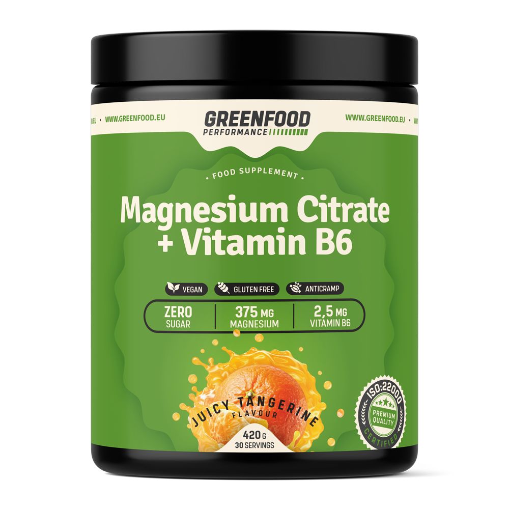 GreenFood Nutrition Performance Magnesium Citrate Juicy Tangerine