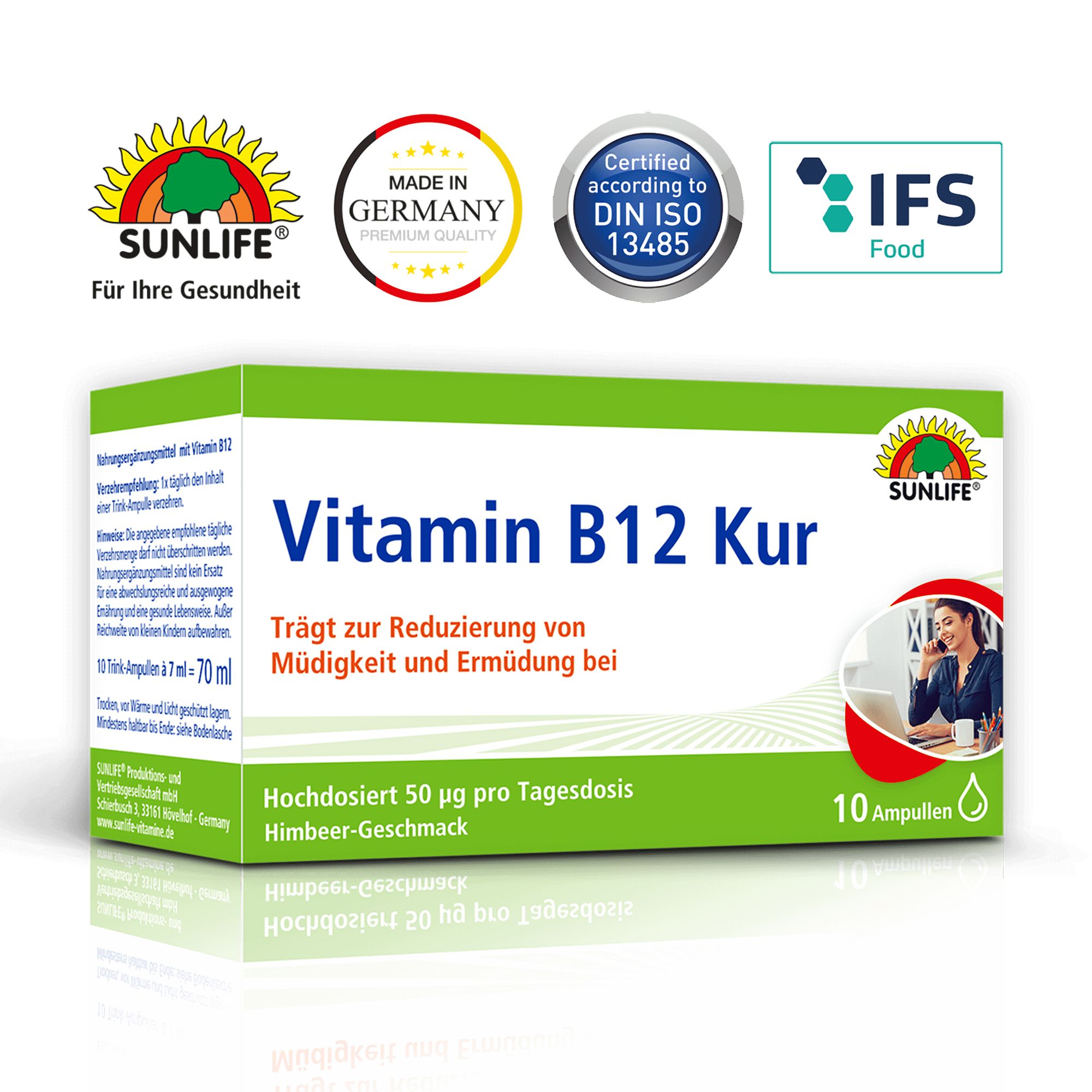 SUNLIFE® Vitamin B12 Kur Ampullen