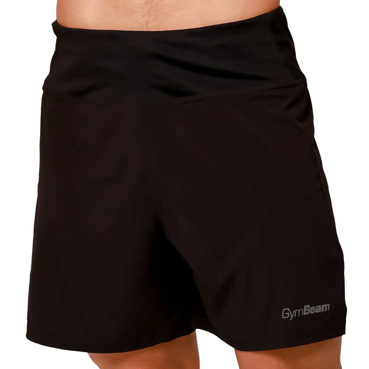 GymBeam Shorts Herren 2in1 Slim mit Gummizug Pulse Black
