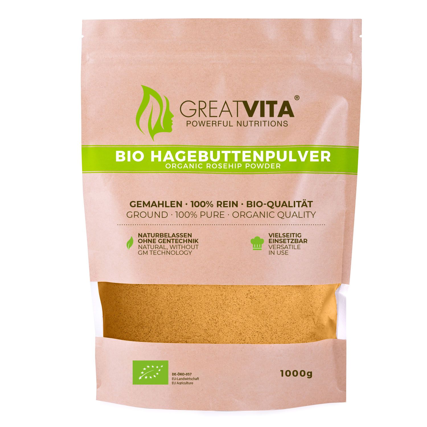 GreatVita Bio Hagebuttenpulver