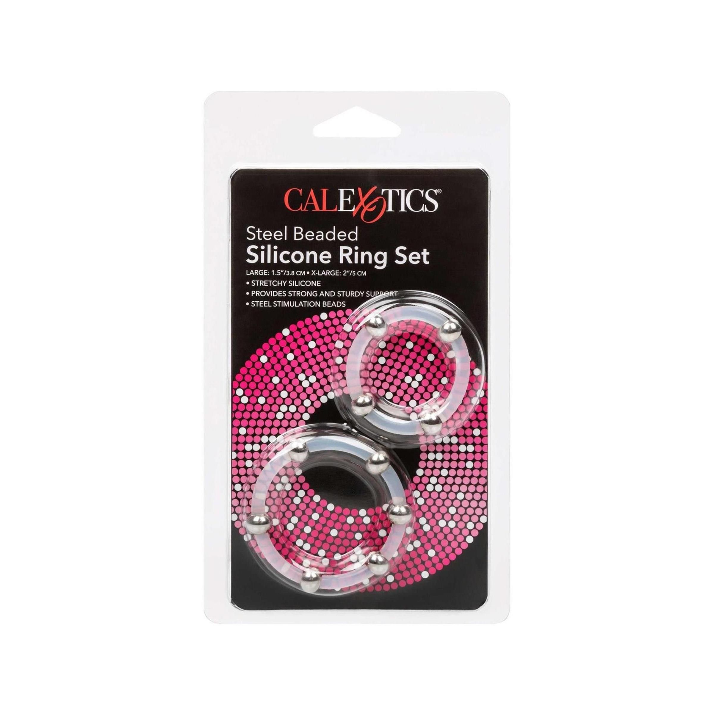 CalExotics - Steel Beaded Silicone Ring