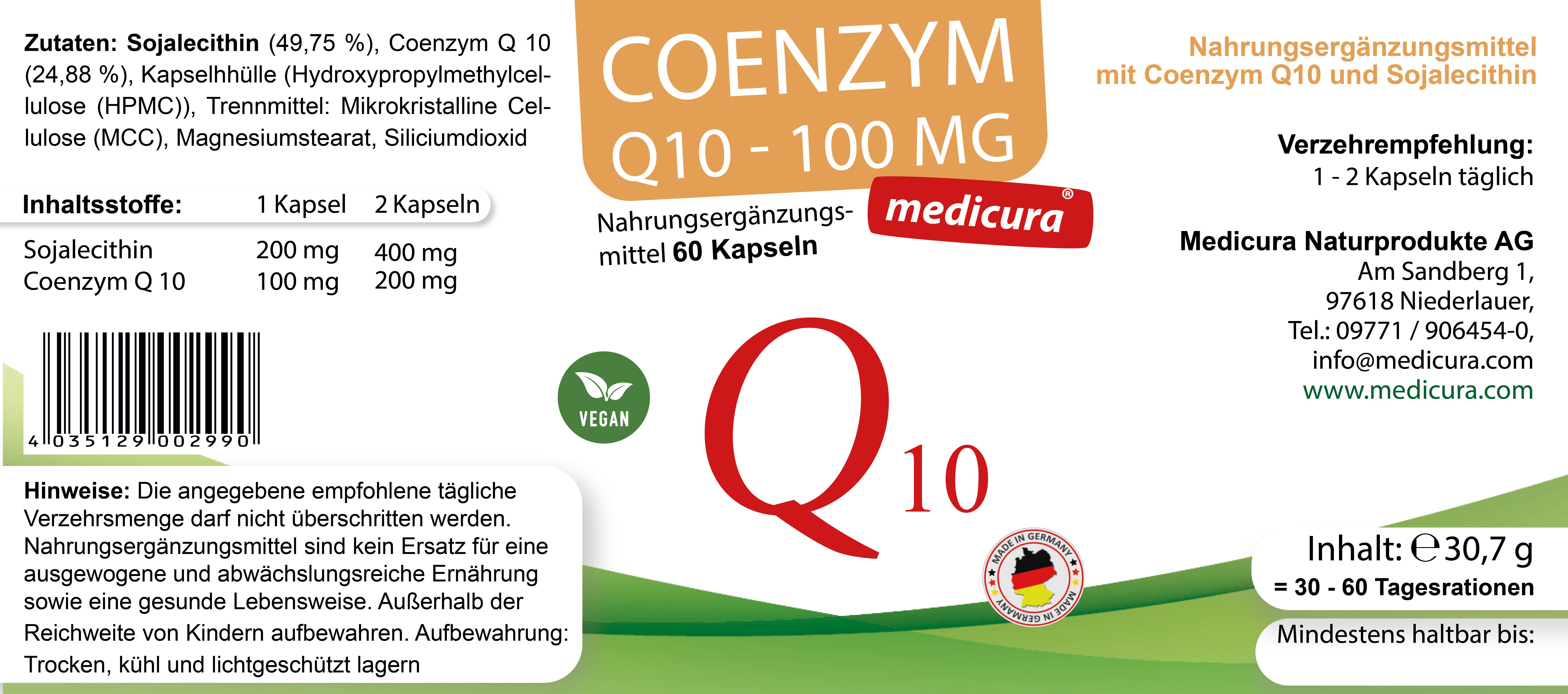 Coenzym Q10 100mg