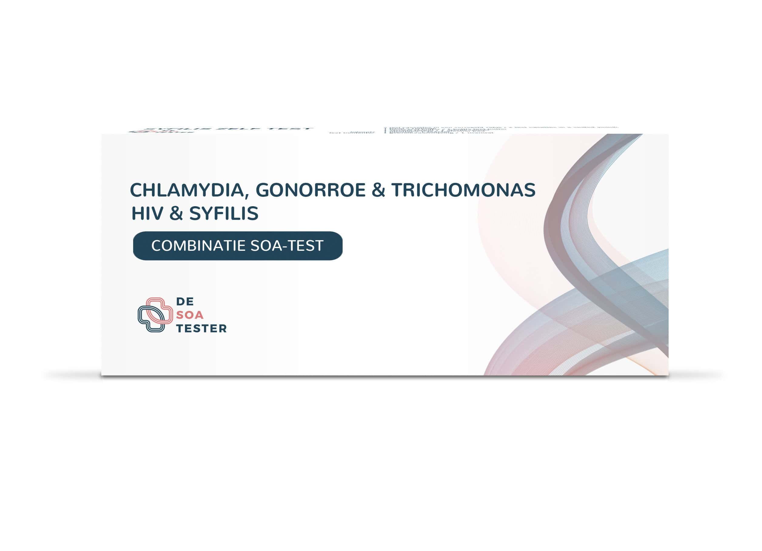 Kombinationstest für Chlamydien, Gonorrhoe, Trichomoniasis, HIV und Syphilis von De Soa Tester.