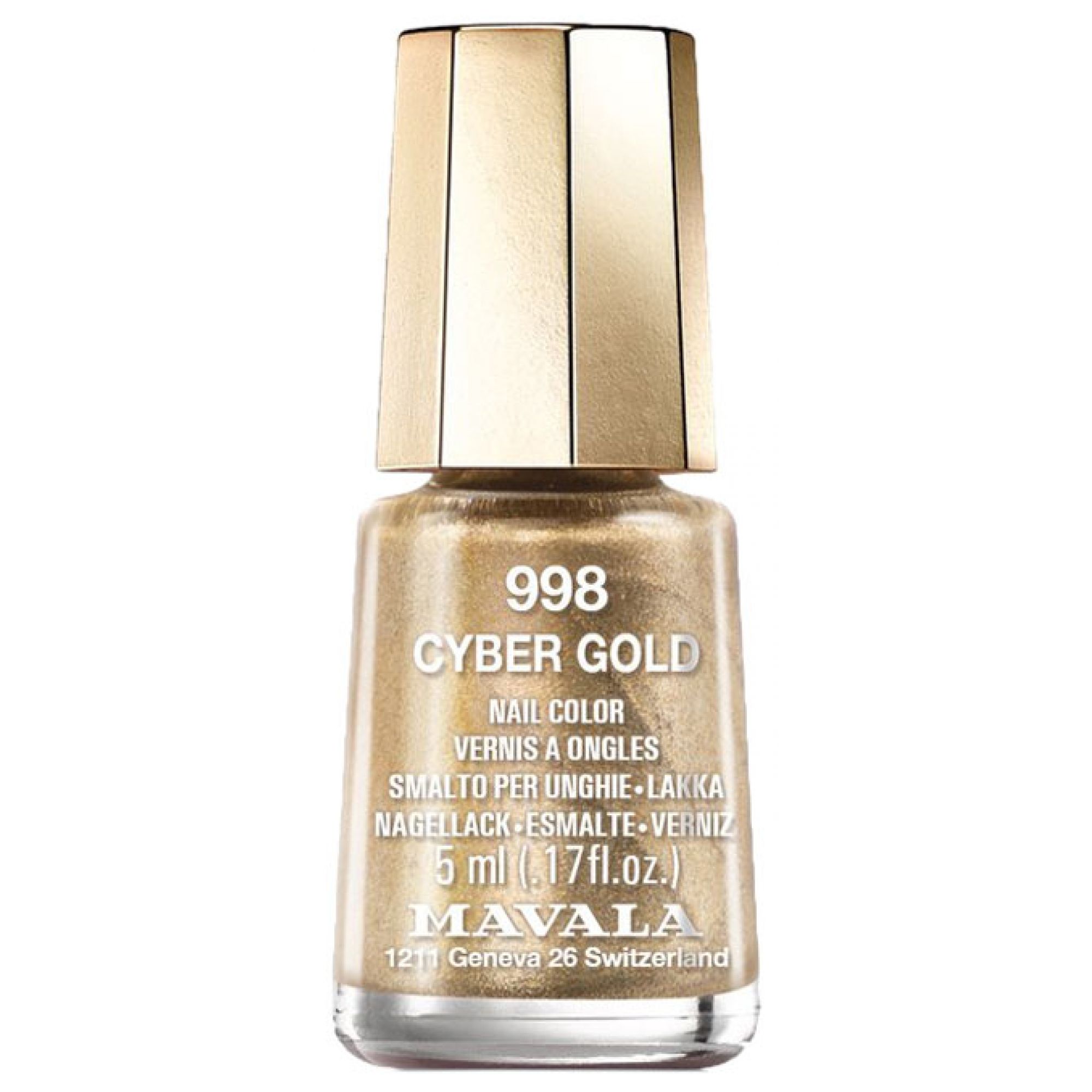 Mavala Mini Color Nagellack Glitter (Farbe : Golden) 5,5x2,3x2,3 cm