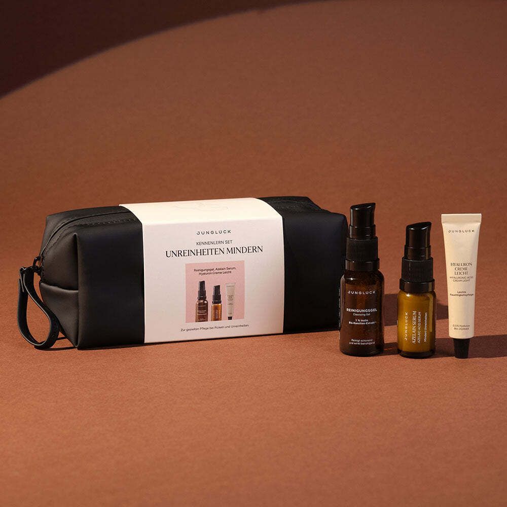JUNGLÜCK KENNENLERN SET Unreinheiten mindern