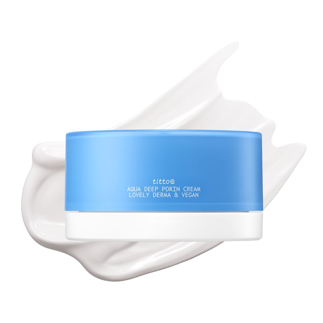 TITTO Aqua Deep Poring Cream Intensive Feuchtigkeitscreme mit Alpa 6+ & Aquaporin-Technologie