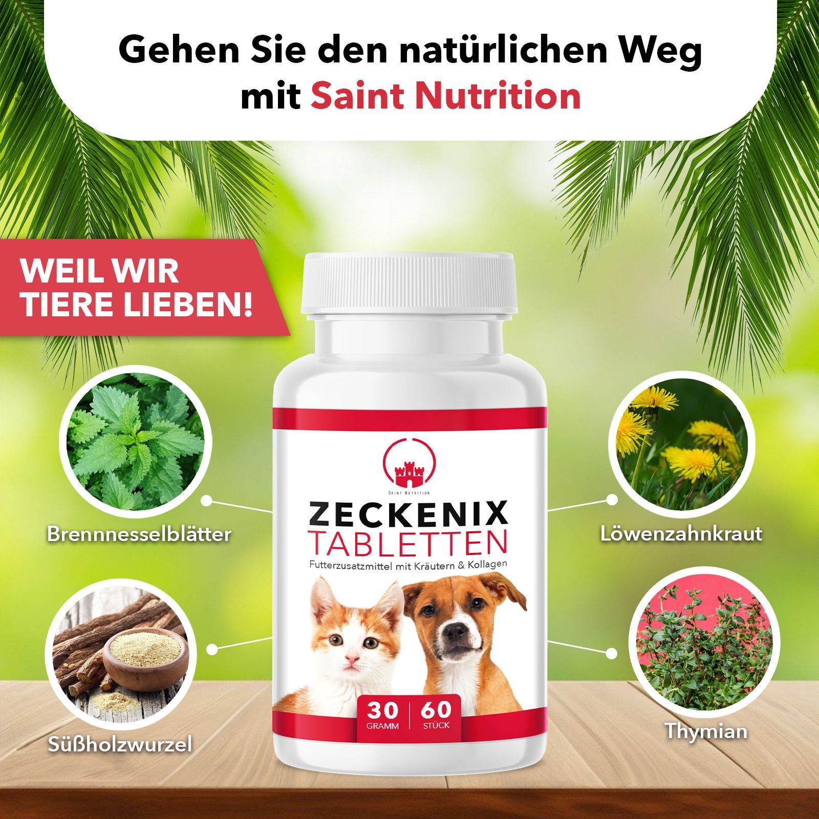 Saint Nutrition® | Zeckenix Tabletten