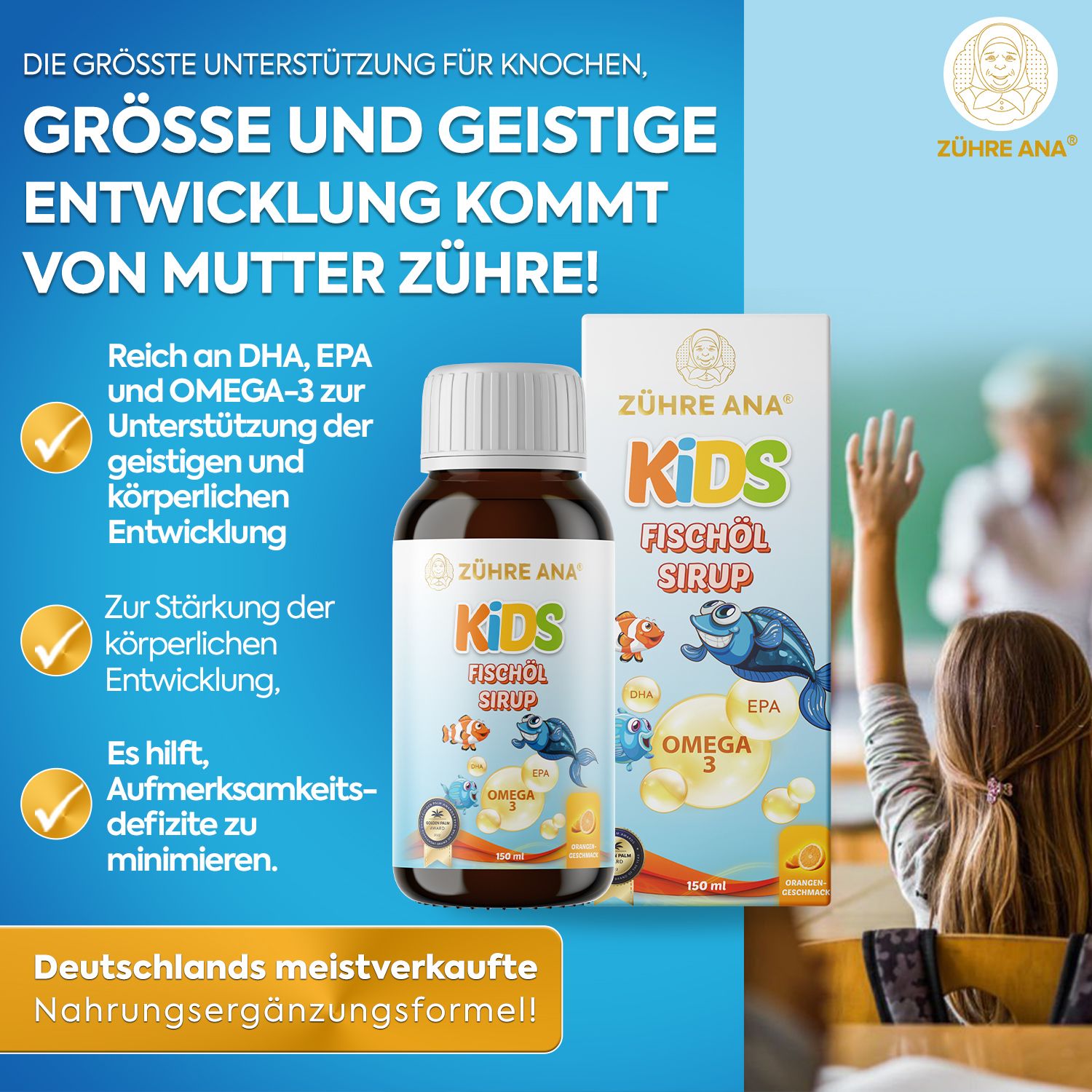 Zühre Ana Kids Fischöl Sirup