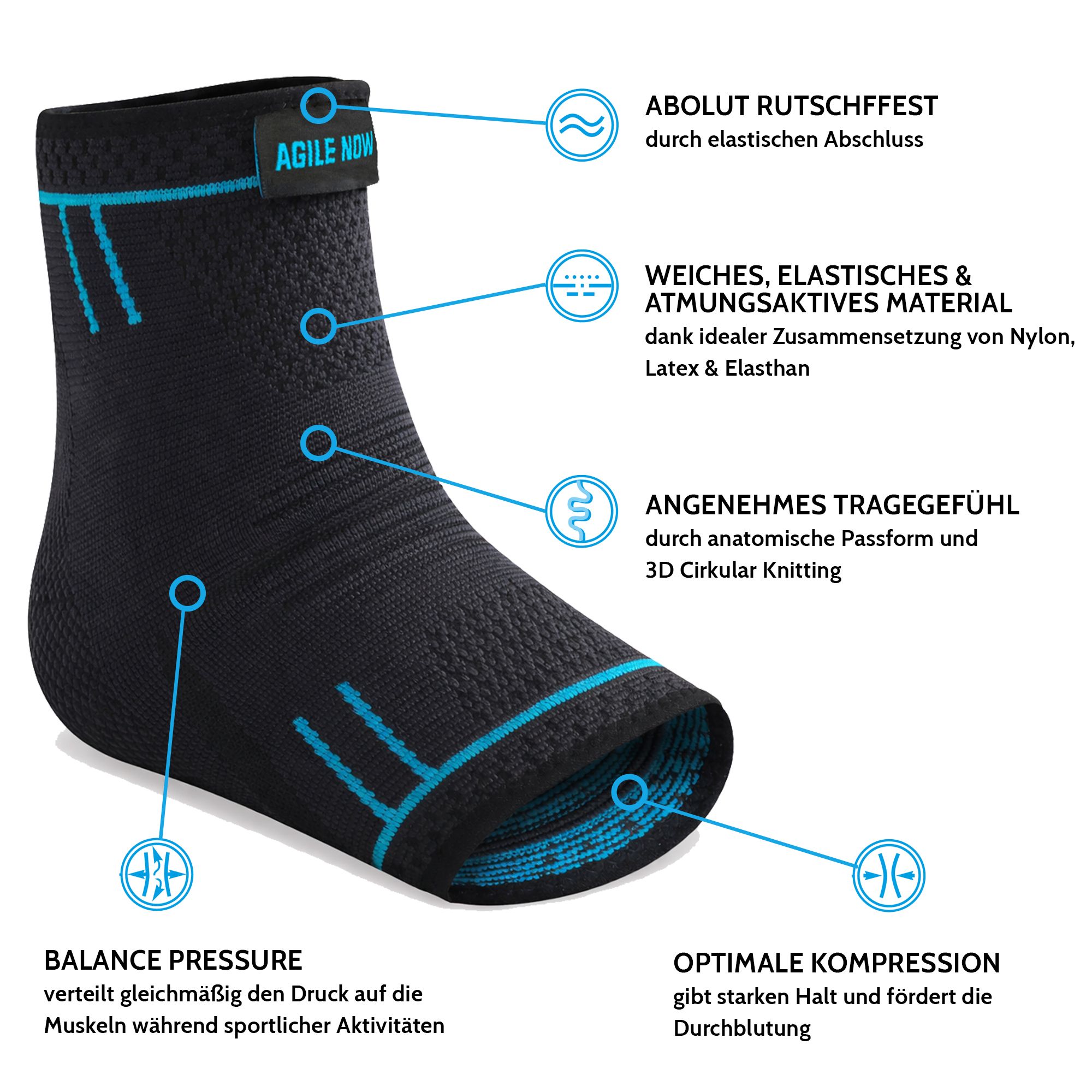 AGILE NOW Sprunggelenkbandage