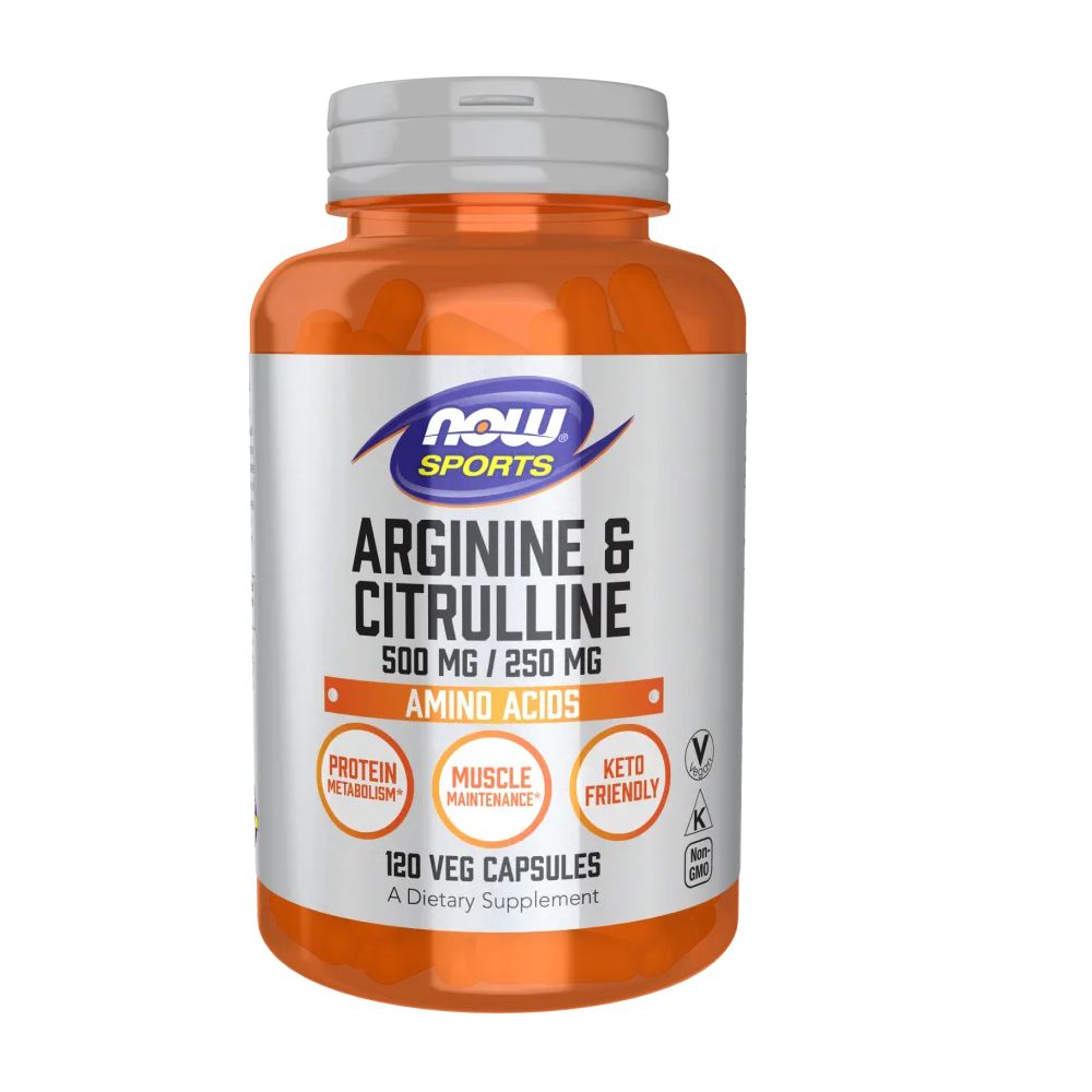 NOW FOODS Arginin 500 mg & Citrullin 250 mg Aminosäuren