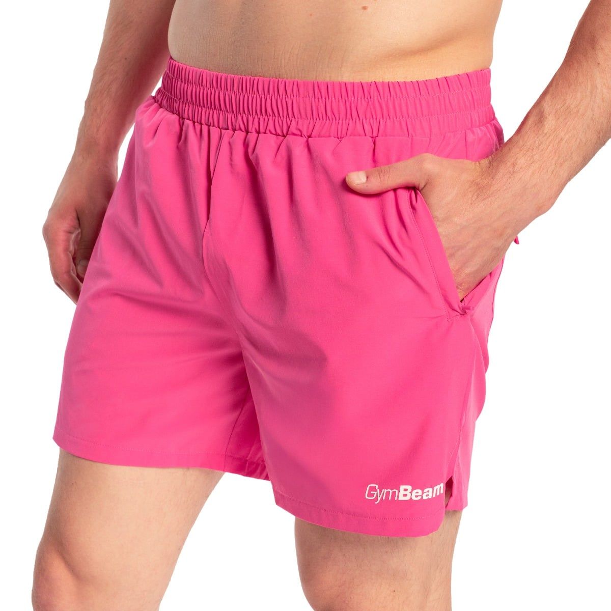 GymBeam Shorts Herren Regular mit Reißverschlusstaschen TRN Dragonfruit