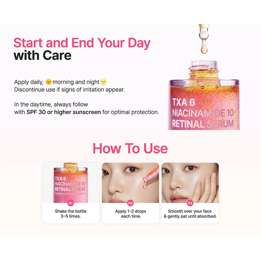 Purito TXA 6 Niacinamide 10 Retinal Serum