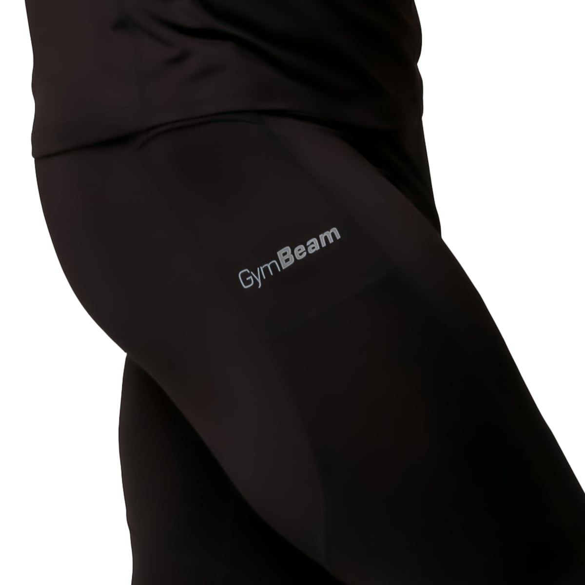 GymBeam Leggings Herren Slim mit Taschen Pulse Black