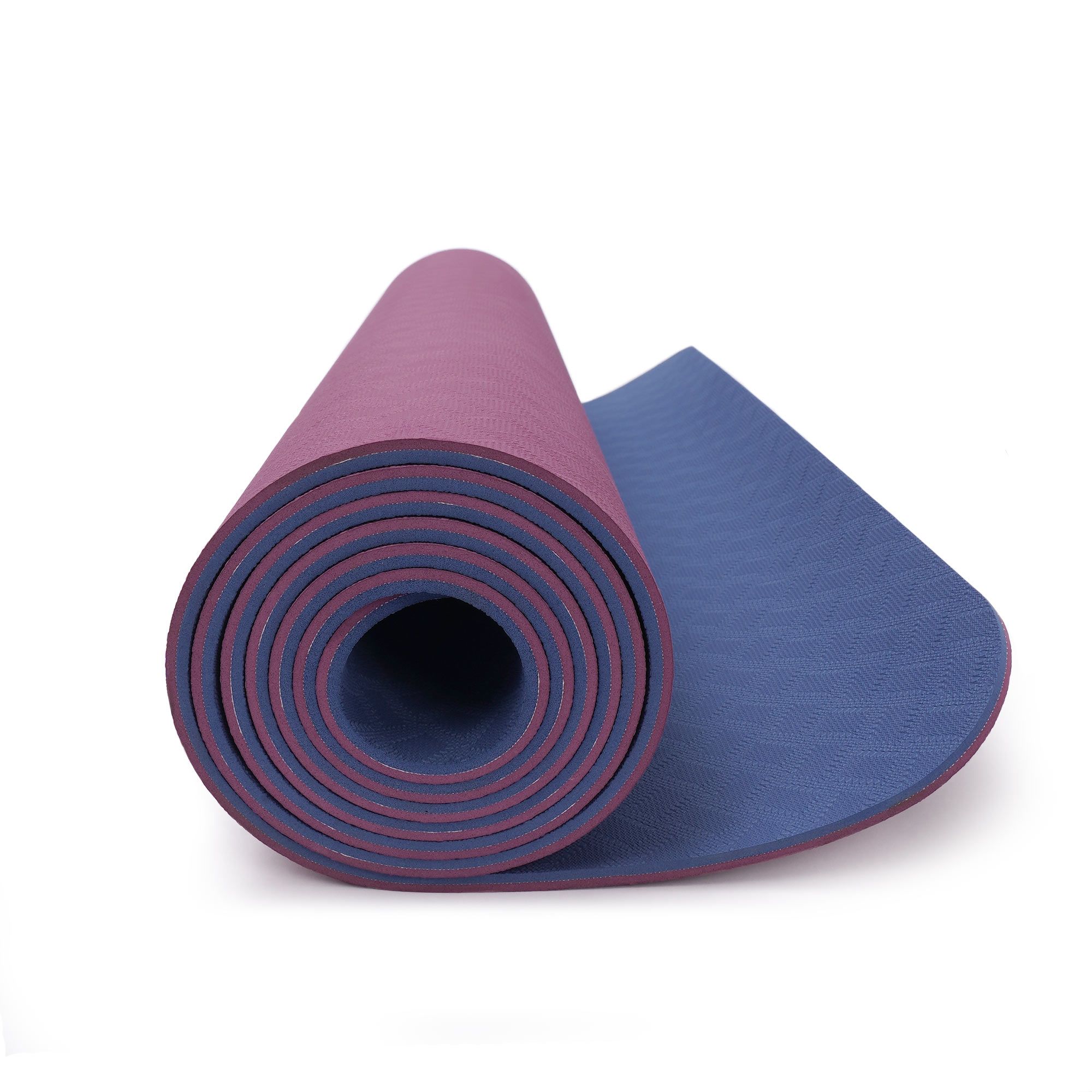 yogabox AKO Yogamatte TPE 2-farbig - blau/aubergine 183 x 61 0,6 cm 1 St