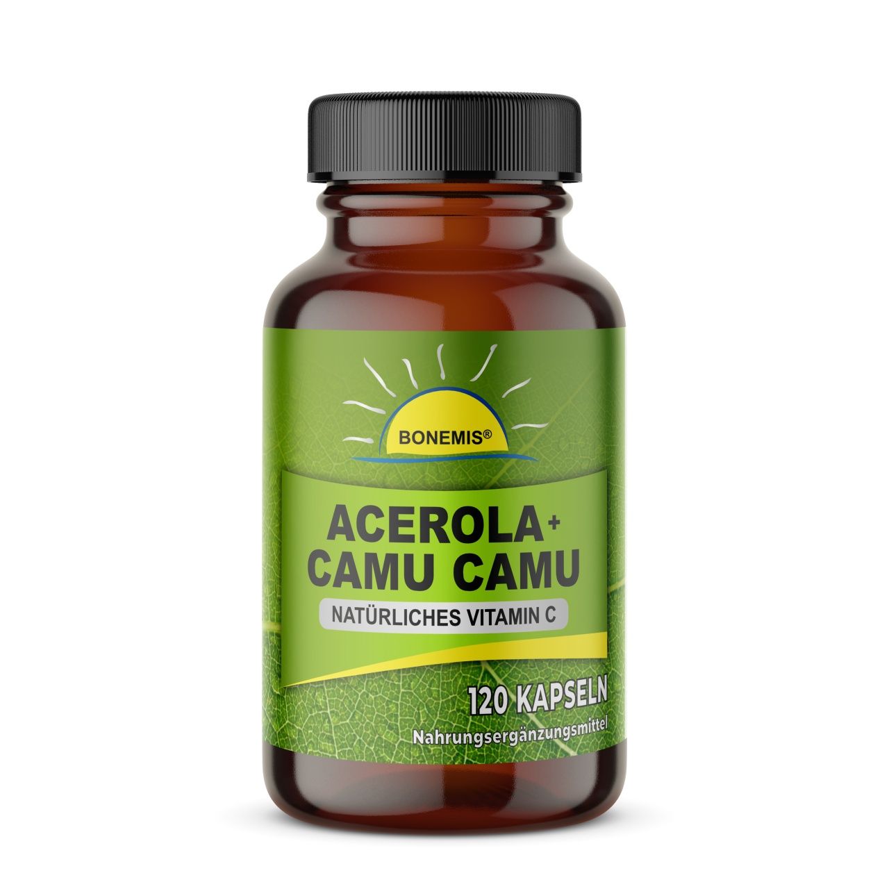 Bonemis® Acerola + Camu Camu, natürliches Vitamin C ohne Zusatzstoffe 0,076 kg Kapseln
