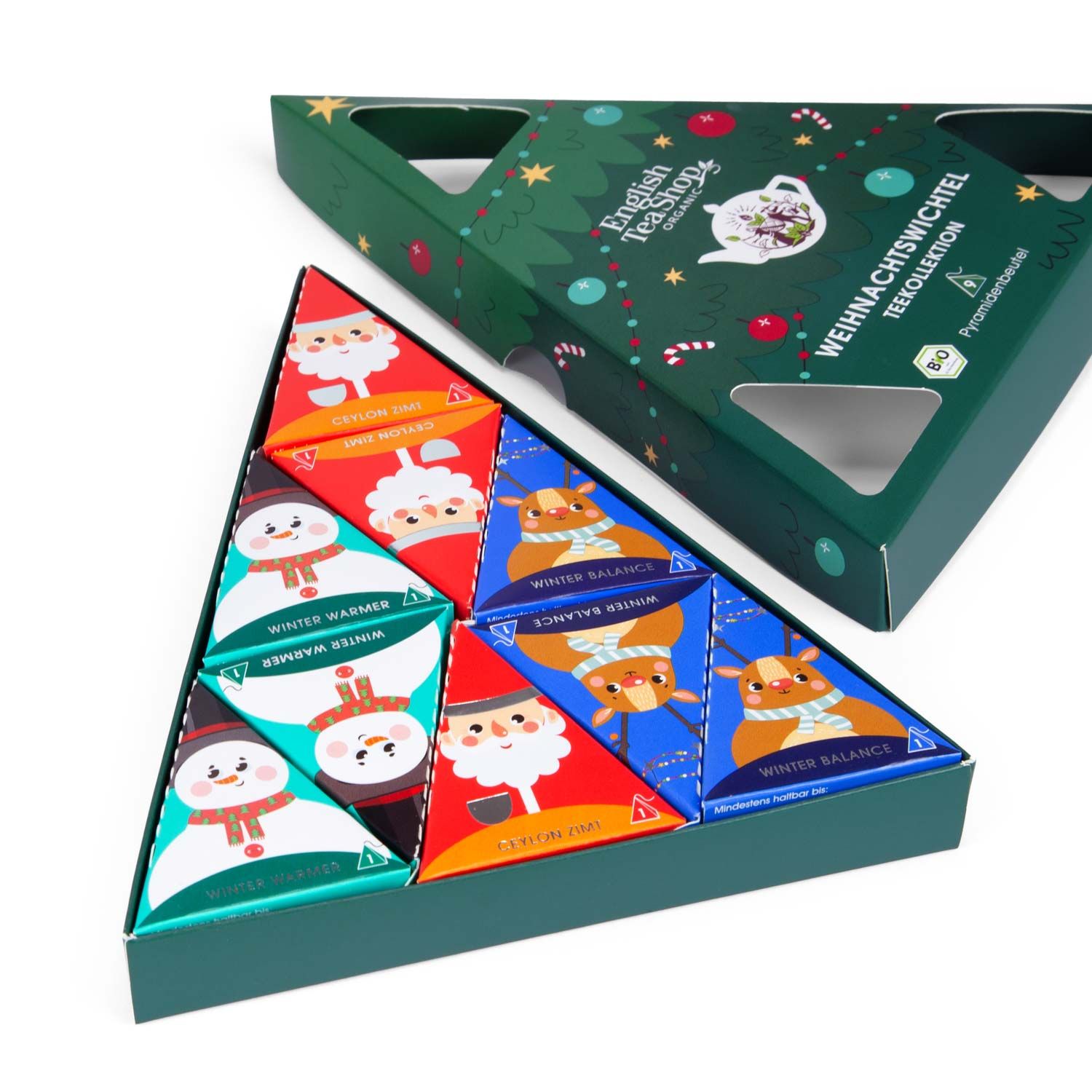 ETS - Tee Geschenk mit 9 Weihnachtswichtel bio