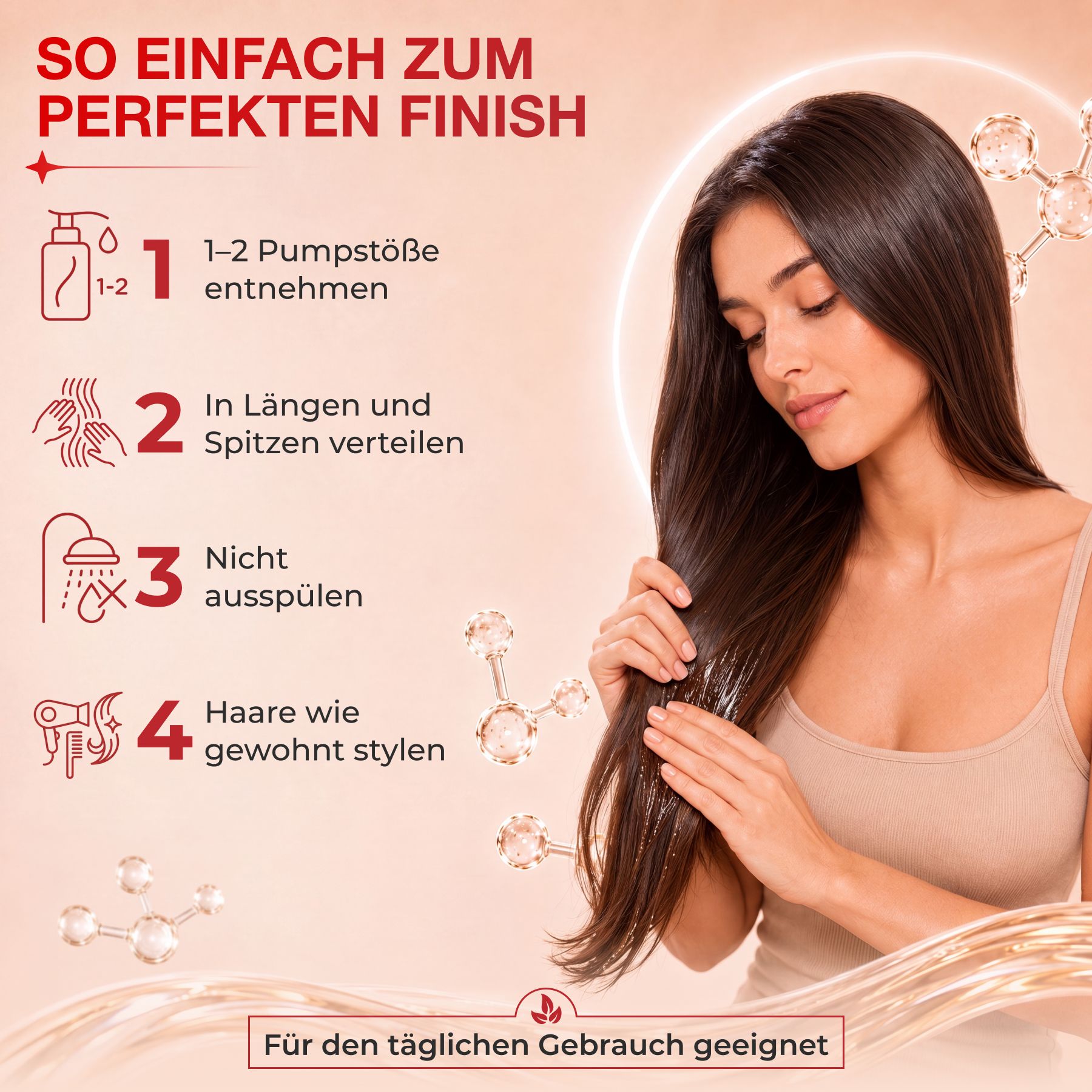 KORMESIC Haaröl Keratin Rizinusöl B-Tox Haarpflege Anti Frizz
