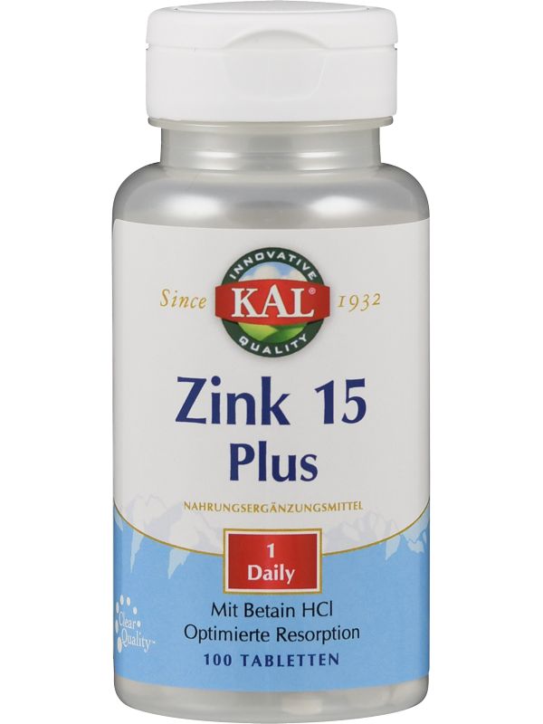KAL Zink 15 Plus 100 St Tabletten