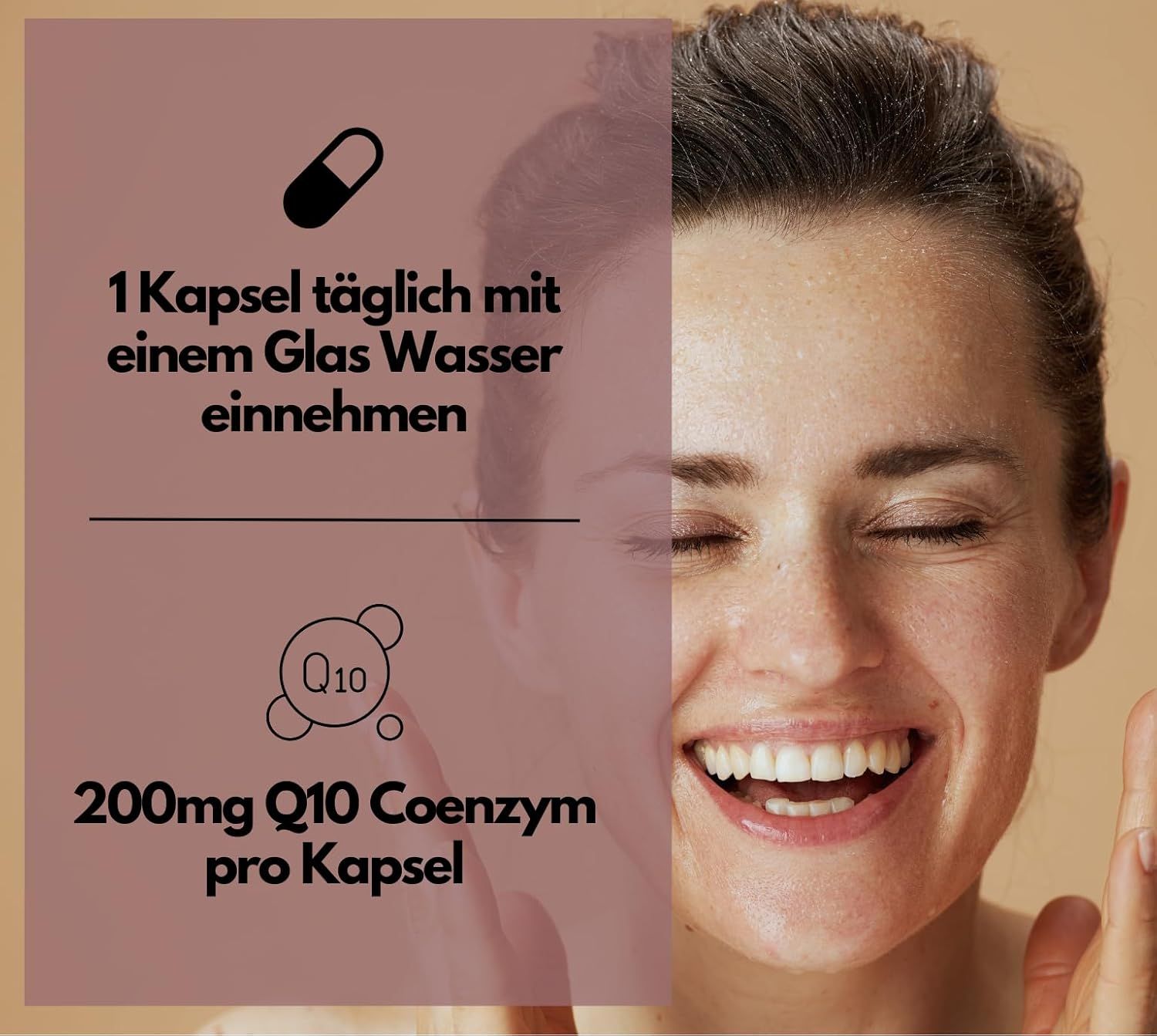 EXVital® Q10 Coenzym Kapseln, hochdosiert 200mg pro Tag, vegan & tierversuchsfrei