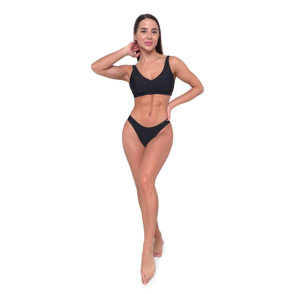GymBeam Bikini-Oberteil Damen mit verstellbaren Trägern in Schwarz
