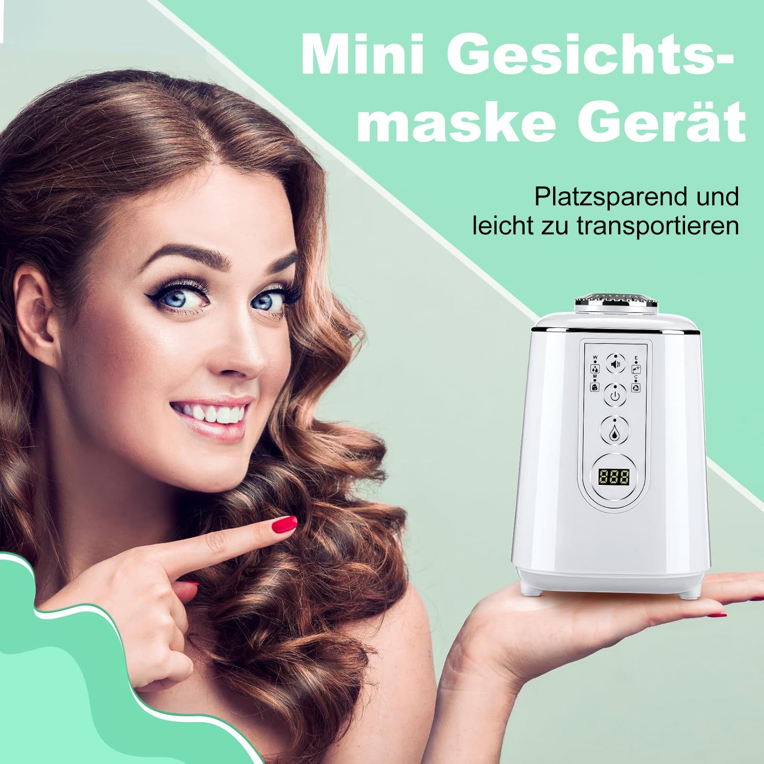 COOL-i Mini Facial Mask Maker,DIY Gesichtsmaske mit Kollagen, kompakte Hautpflege Maschine