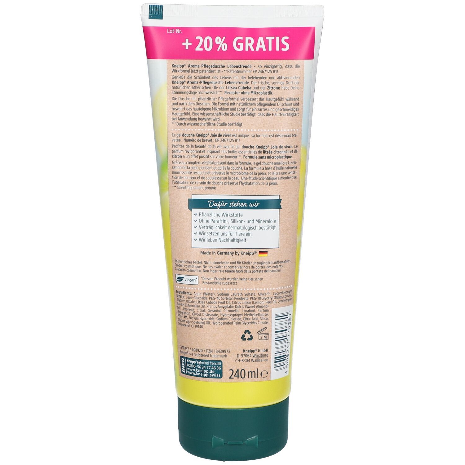 Kneipp Aroma-Pflegedusche Lebens-Freude