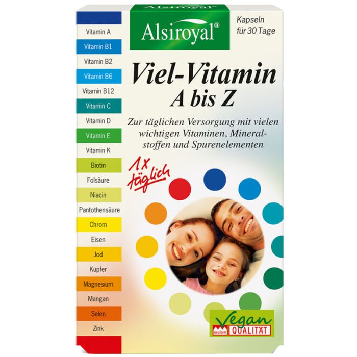 Alsiroyal Viel-Vitamin A-Z 30Kapseln