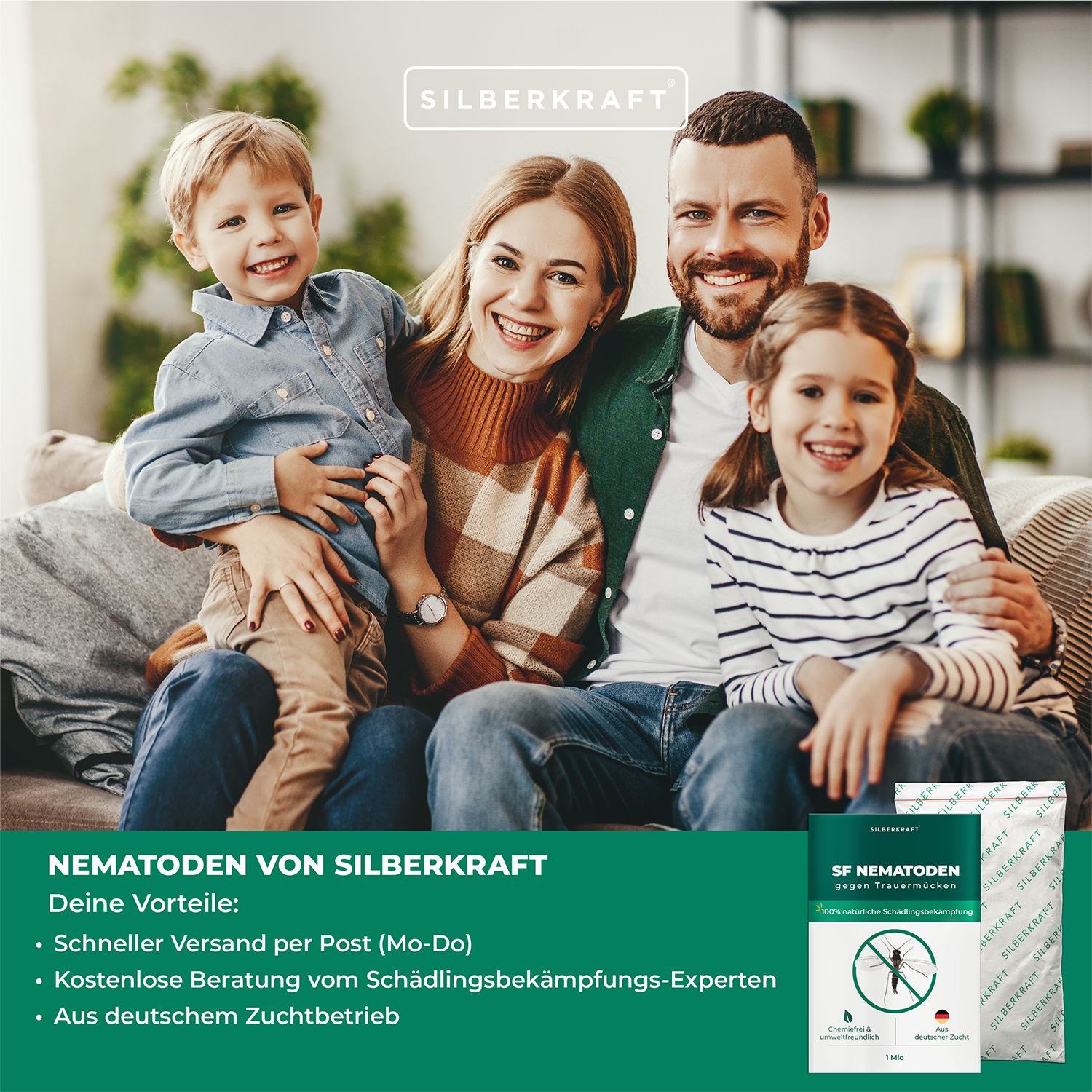 SILBERKRAFT SF Nematoden gegen Trauermücken 1 Mio