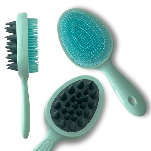 Afroricci 2 in 1 Tangle Massager kids - colore verde acqua