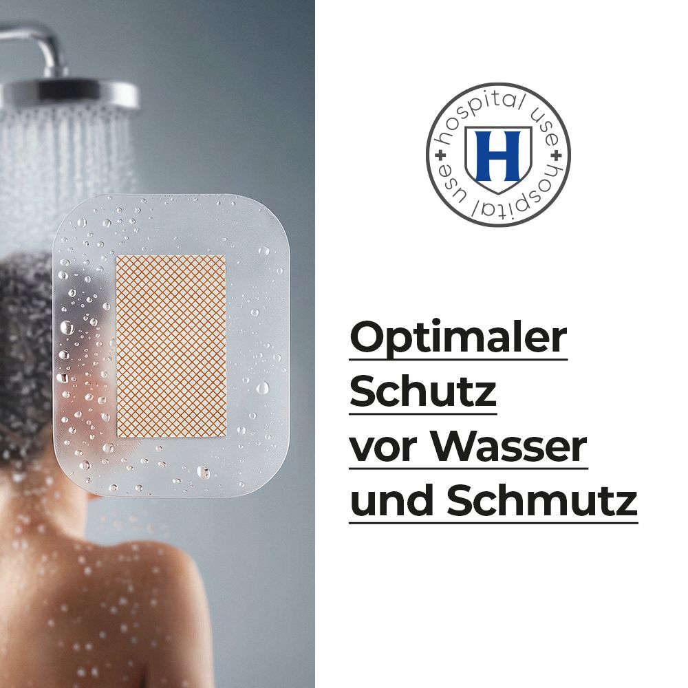 Medrull Ultra Pore WATERPROOF steriler, selbstklebender Wundverband / Wund-Pflaster 6 x7 cm