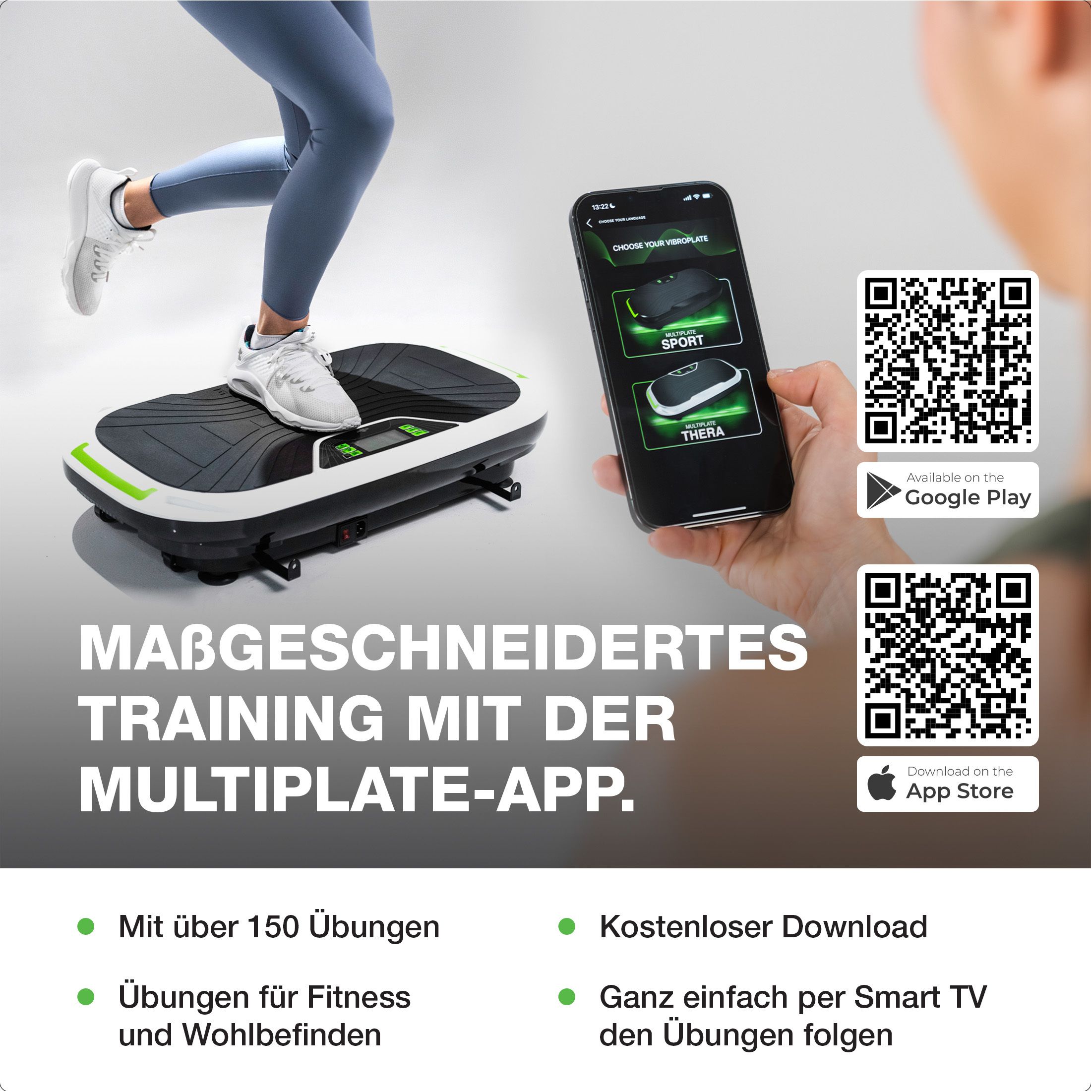 Set Vibrationsplatte Thera + Sportsitz