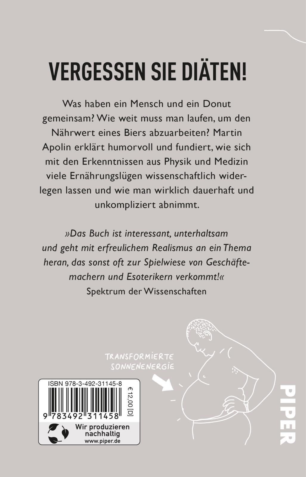 Buchrücken "Mach das!". Text in Schwarz auf weißem Hintergrund. Autor Martin Apolin. Verlag Piper. ISBN-Code.